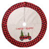 Linen Tree Skirt Car Christmas Tree 120CM Christmas Decoration Tree