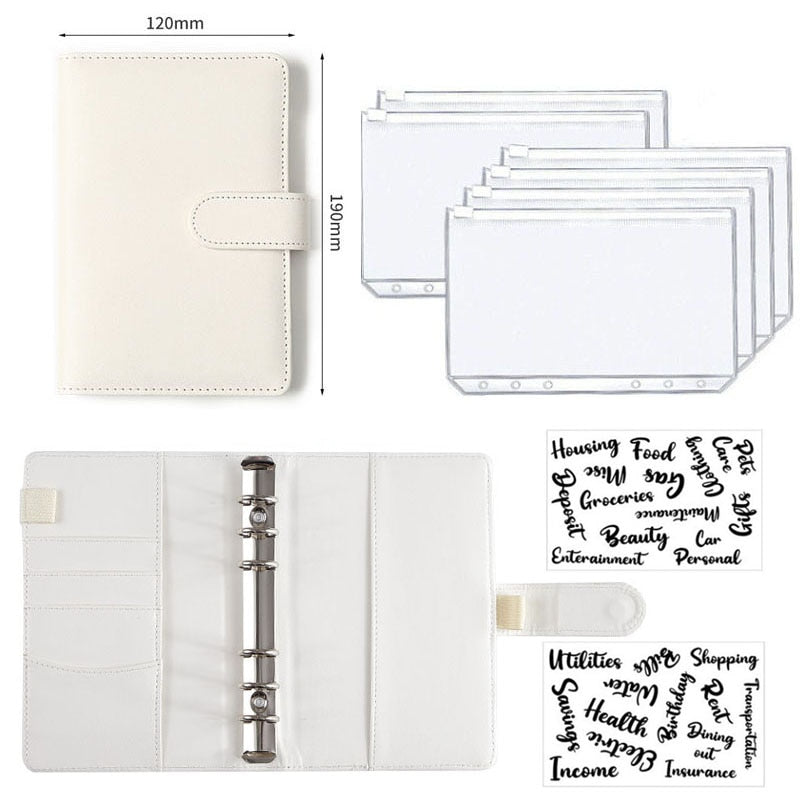 A6 Leather Budget Binder